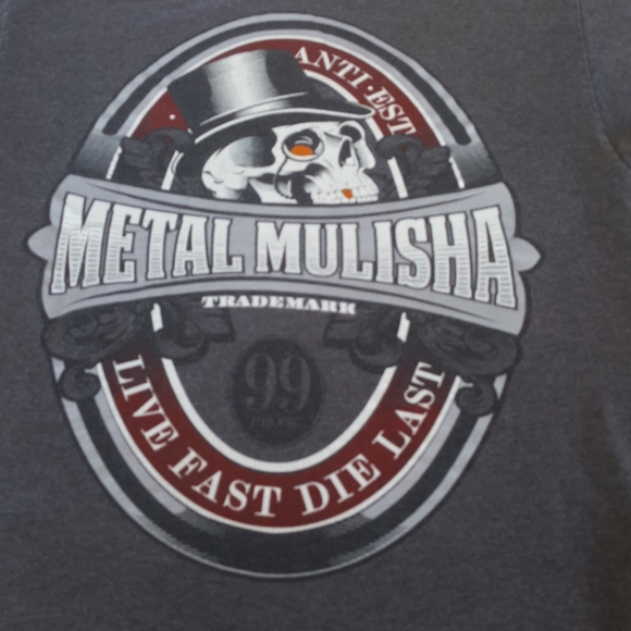 METAL MULISHA Live Fast Die Last  Graphic Tee (L) - Picture 1 of 8